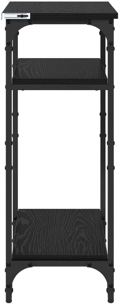Šoninis stalas Juodas ąžuolas 40 x 30 x 75 cm Apdirbta mediena