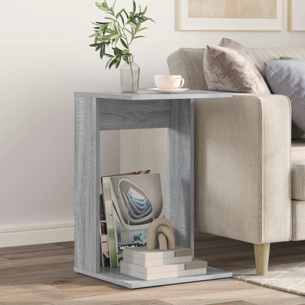 Šoninis stalas Pilkas Sonoma 40 x 38 x 62,5 cm Apdirbta mediena