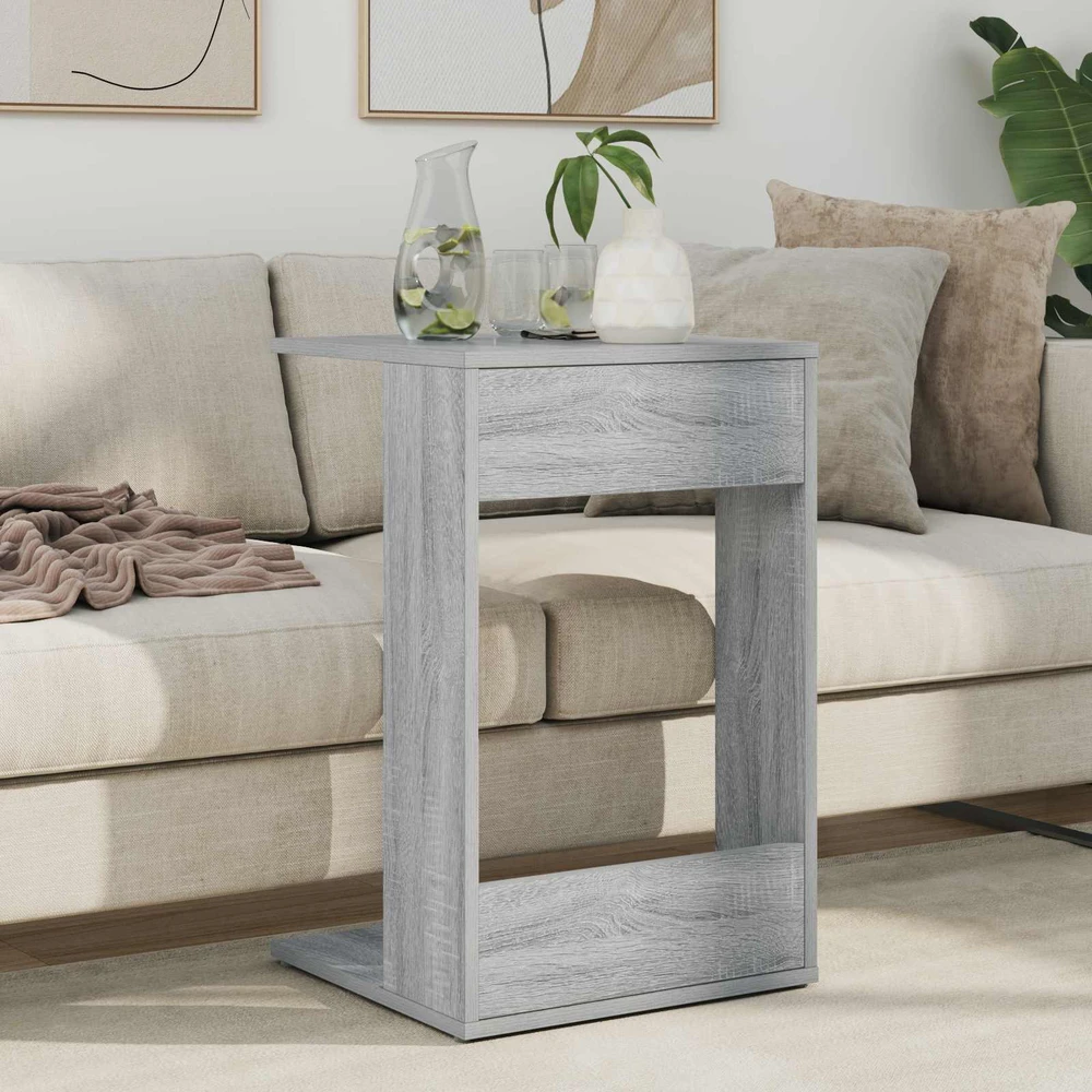 Šoninis stalas Pilkas Sonoma 40 x 38 x 62,5 cm Apdirbta mediena