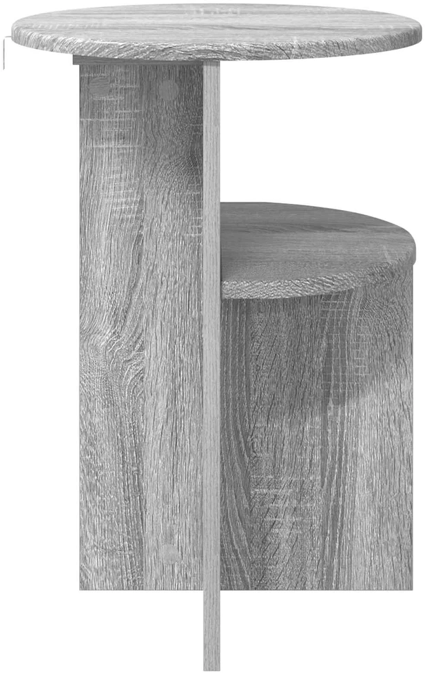 Šoninis stalas su saugykla Pilka sonoma ąžuolo Ø 39,5 x 55 cm