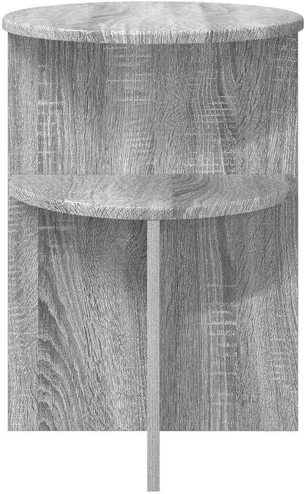 Šoninis stalas su saugykla Pilka sonoma ąžuolo Ø 39,5 x 55 cm