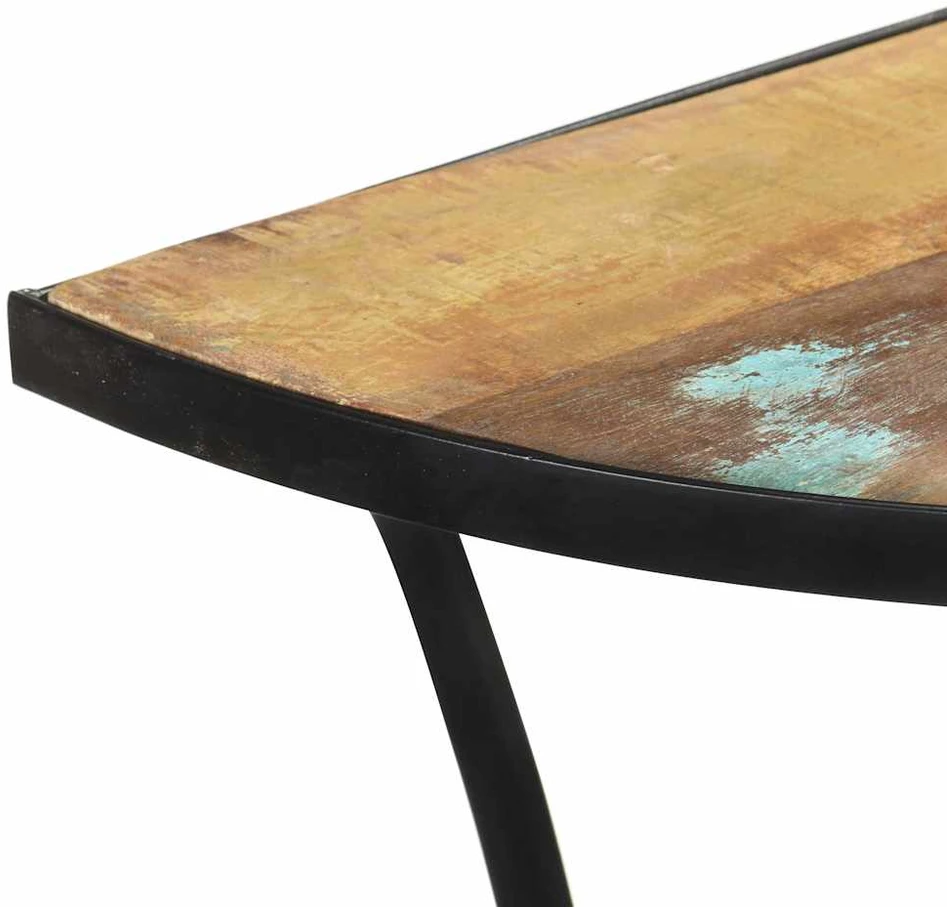 Šoninis staliukas, 110x40x77cm, perdirbtos medienos masyvas