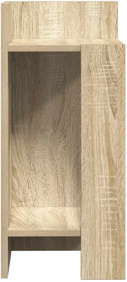 Šoninis staliukas su lentyna, sonoma, 25,5x27x60cm