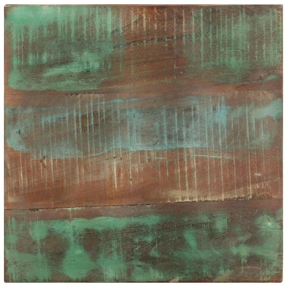 Šoninis staliukas su ratukais, 40x40x42cm, perdirbta mediena