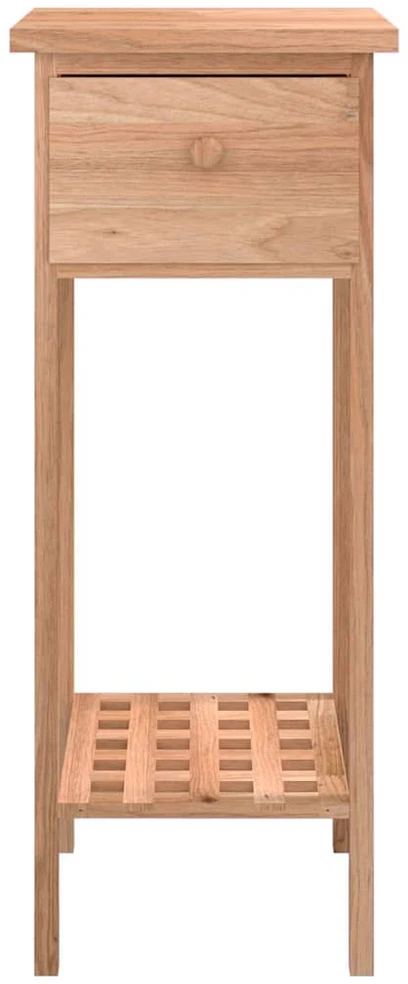 Šoninis staliukas su stalčiumi, 25x25x60cm, riešutmedis
