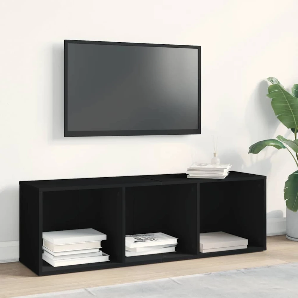 Spint. knyg./telev., juodos sp., 36x30x114cm, medž. drož. pl.
