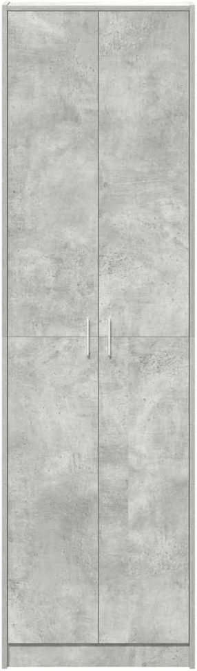 Spinta Betono pilka 55 x 25 x 189 cm Apdirbta mediena