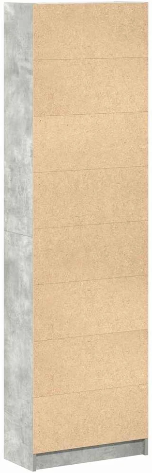 Spinta Betono pilka 55 x 25 x 189 cm Apdirbta mediena
