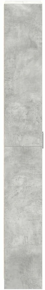 Spinta Betono pilka 55 x 25 x 189 cm Apdirbta mediena