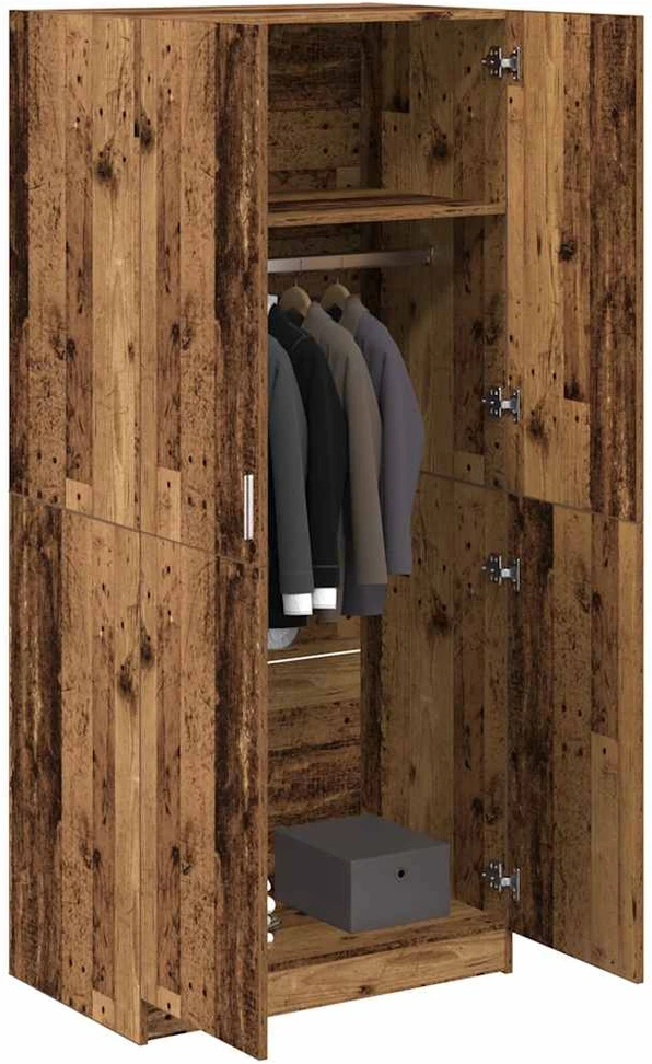 Spinta Old Wood 90x52x200 cm Engineered Wood