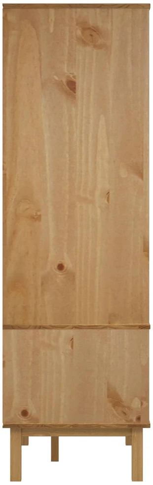 Spinta OTTA Juoda 76,5 x 53 x 172 cm Pušies medienos masyvas