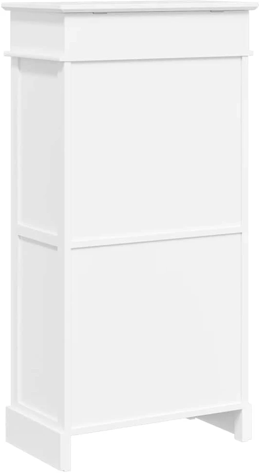 Spintelė batams, balta, 50x28x98cm, paulovnijos mediena