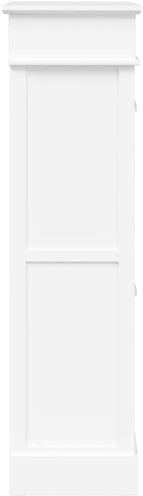 Spintelė batams, balta, 50x28x98cm, paulovnijos mediena