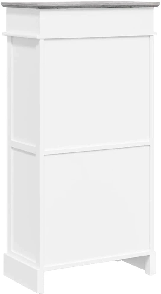 Spintelė batams, pilka, 50x28x98cm, paulovnijos mediena