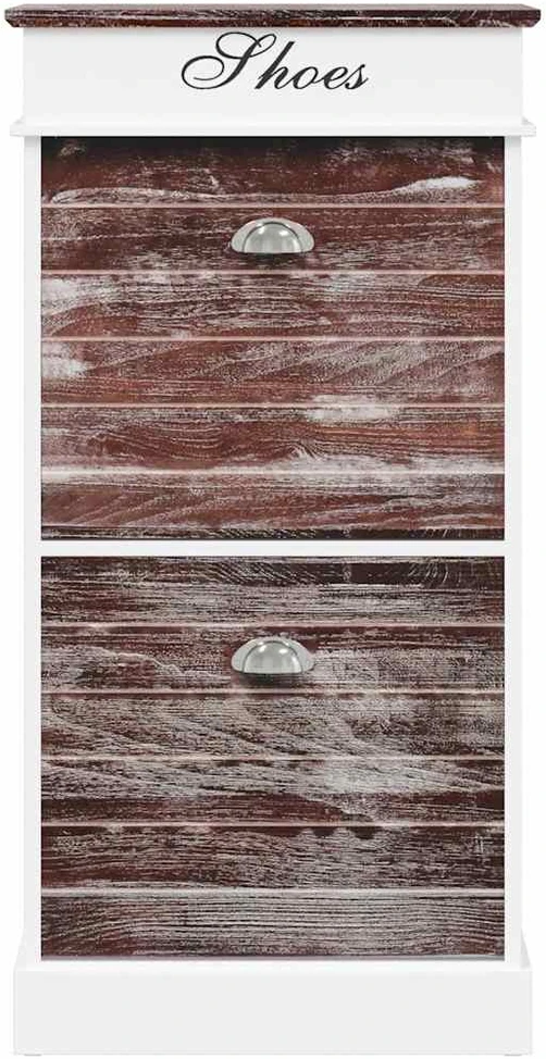 Spintelė batams, ruda, 50x28x98cm, paulovnijos mediena
