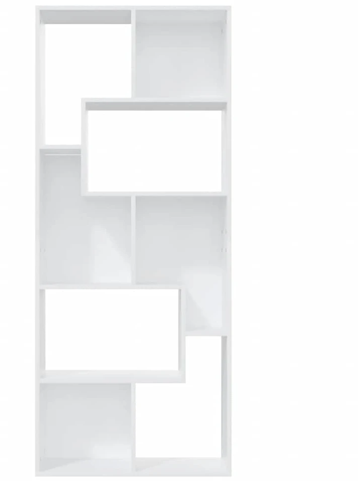 Spintelė knygoms, baltos spalvos, 67x24x161cm, apdirbta mediena