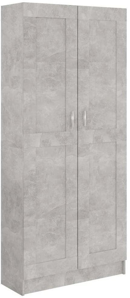 Spintelė knygoms, betono, 82,5x30,5x185,5cm, apdirbta mediena