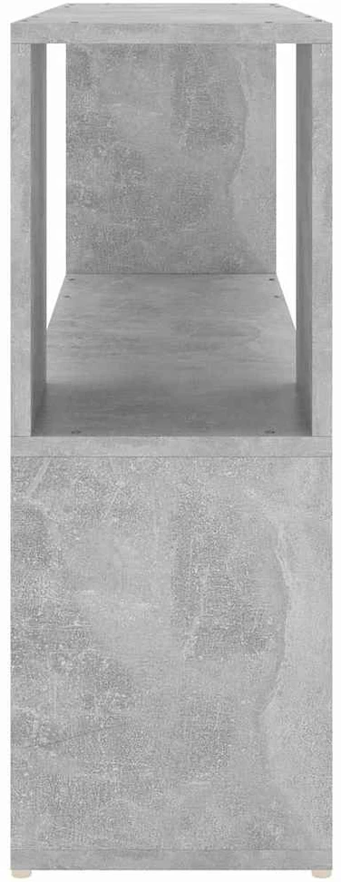 Spintelė knygoms, betono pilka, 100x24x63cm, apdirbta mediena