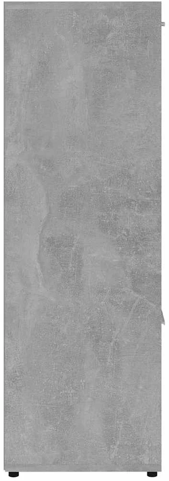 Spintelė knygoms, betono pilka, 90x30x90cm, apdirbta mediena