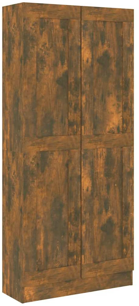 Spintelė knygoms, dūminio ąžuolo, 82,5x30,5x185,5cm, mediena
