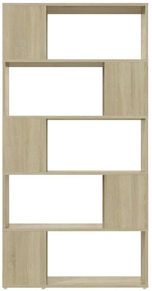 TV staliukas Spintelė knygoms/kambario pertvara, ąžuolo, 80x24x155cm, MDP
