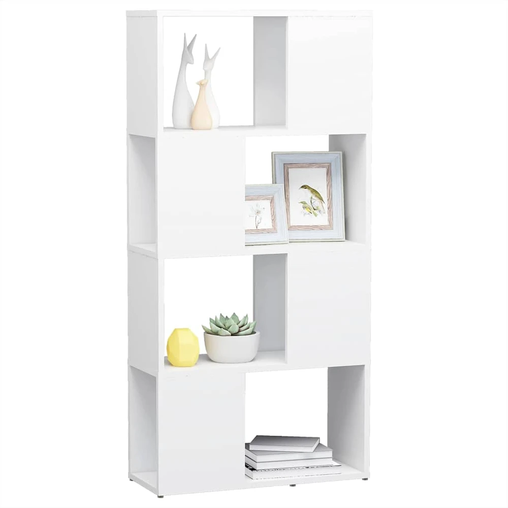TV staliukas Spintelė knygoms/kambario pertvara, balta, 60x24x124,5cm, MDP