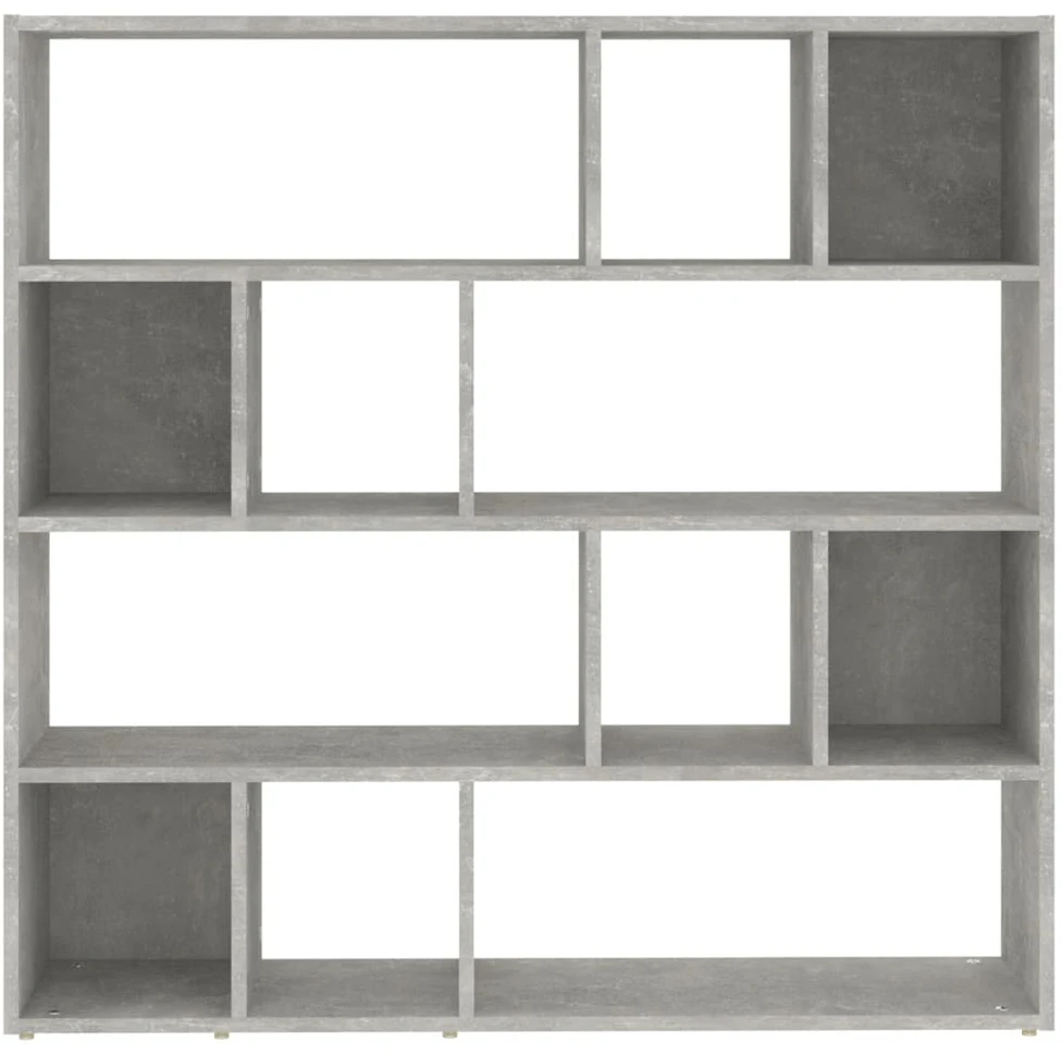 Spintelė knygoms/kambario pertvara, betono pilka, 105x24x102cm