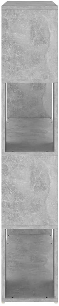 Spintelė knygoms/kambario pertvara, betono pilka, 100x24x124cm