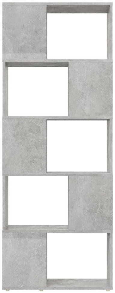 TV staliukas Spintelė knygoms/kambario pertvara, betono pilka, 60x24x155cm