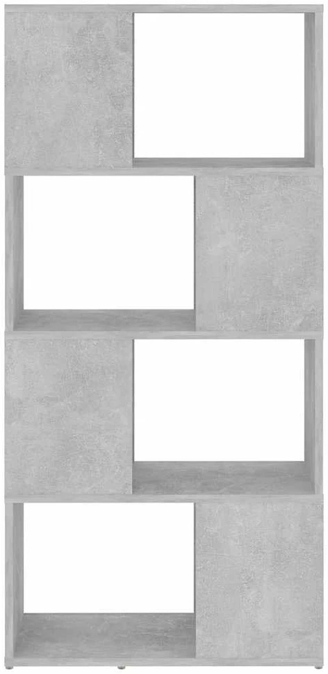 TV staliukas Spintelė knygoms/kambario pertvara, betono pilka, 60x24x124,5cm