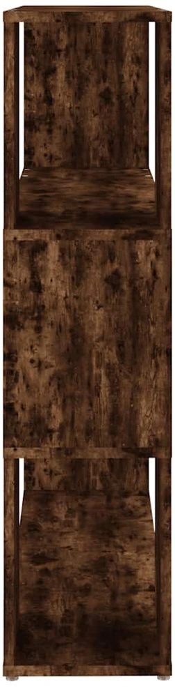 Spintelė knygoms/kambario pertvara, dūminio ąžuolo, 100x24x94cm