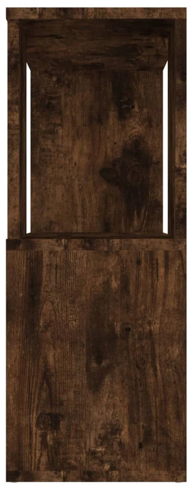 TV staliukas Spintelė knygoms/kambario pertvara, dūminio ąžuolo, 80x24x63cm