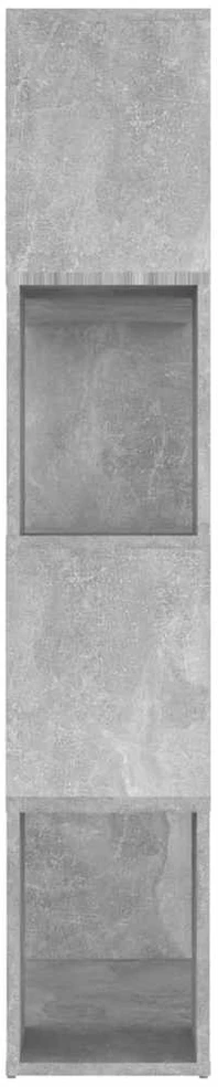 Spintelė knygoms/kambario pertvara, pilka, 80x24x124,5cm, MDP