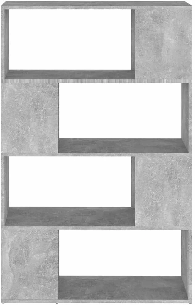 Spintelė knygoms/kambario pertvara, pilka, 80x24x124,5cm, MDP