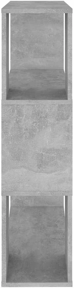 Spintelė knygoms/kambario pertvara, pilka, 80x24x94cm, MDP