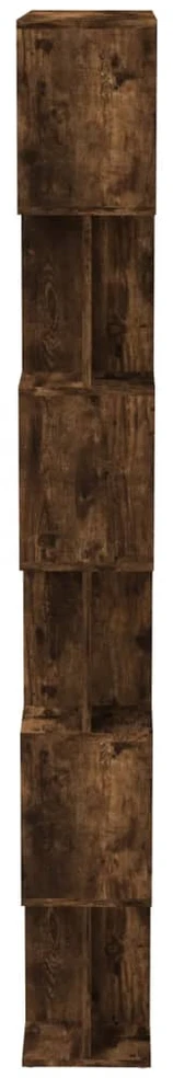 Spintelė knygoms/pertvara, dūminio ąžuolo, 80x24x192cm, mediena