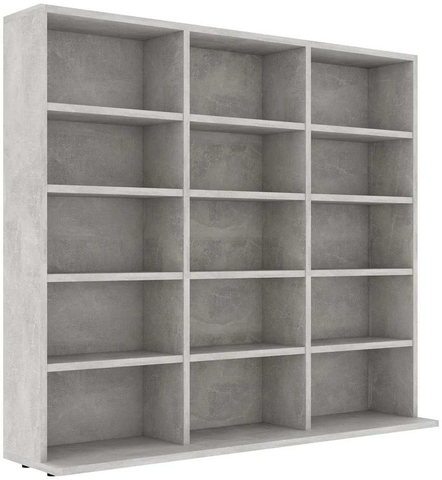 Spintelė kompaktiniams diskams, betono, 102x23x89,5cm, mediena