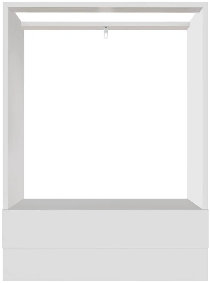 Spintelė orkaitei, balta, 60x46x81,5cm, apdirbta mediena