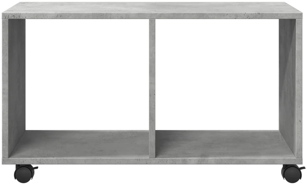 Spintelė su ratukais, betono, 72x33x42,5cm, apdirbta mediena