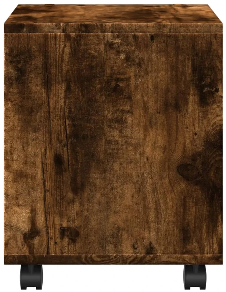 Spintelė su ratukais, dūminio ąžuolo, 37x33x42,5cm, mediena