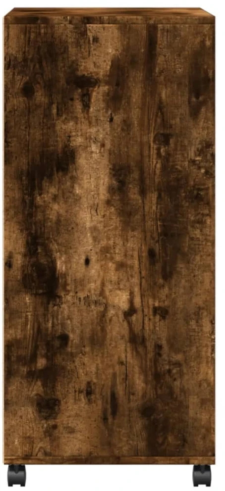 Spintelė su ratukais, dūminio ąžuolo, 55x40x91cm, mediena