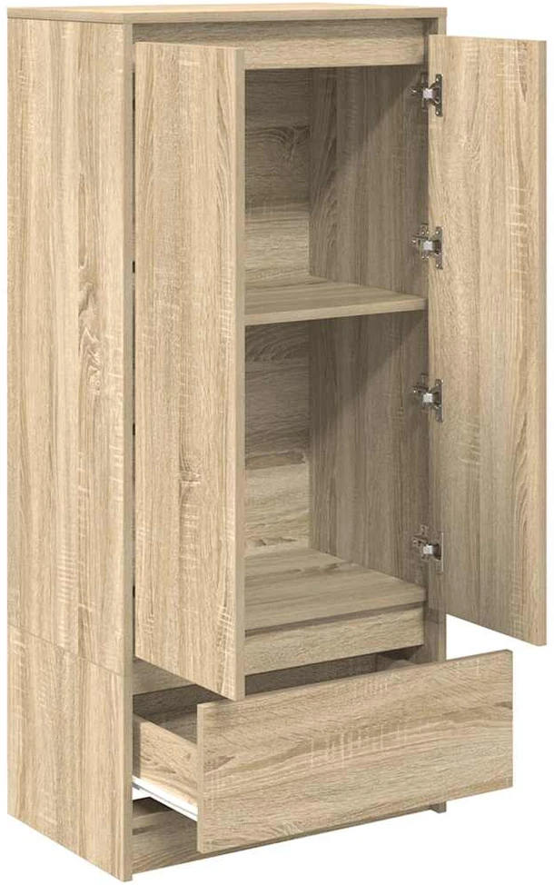 TV spintelė su stalčiumi, 55,5x34x119,5 cm, mediena