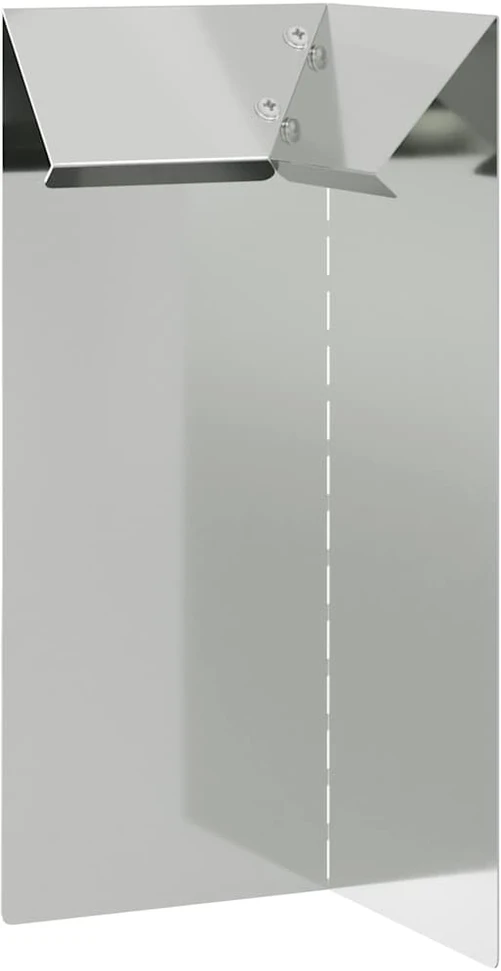 Sraigių tvora 10 x 10 x 25 cm Galvanizuotas plienas Sidabrinė