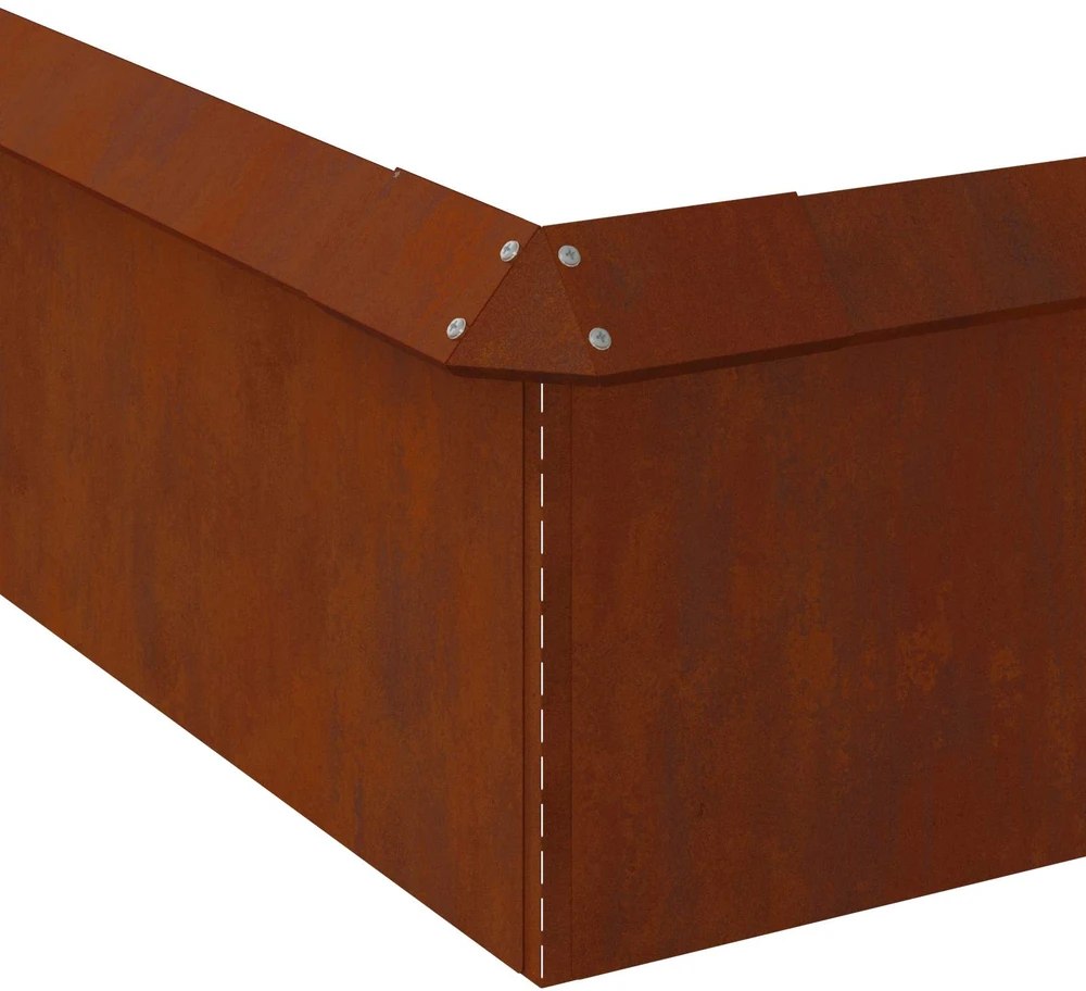 Sraigių tvoros 12 vnt. 100 x 3,5 x 25 cm Rūdijanti