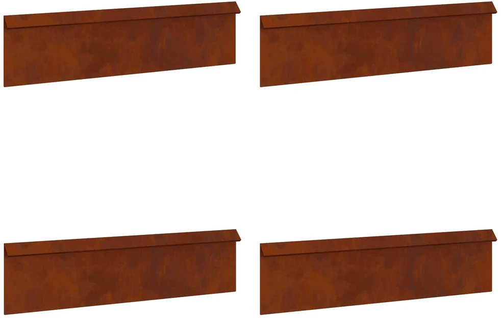 Sraigių tvoros 8 vnt. 100 x 3,5 x 25 cm Rūdijanti