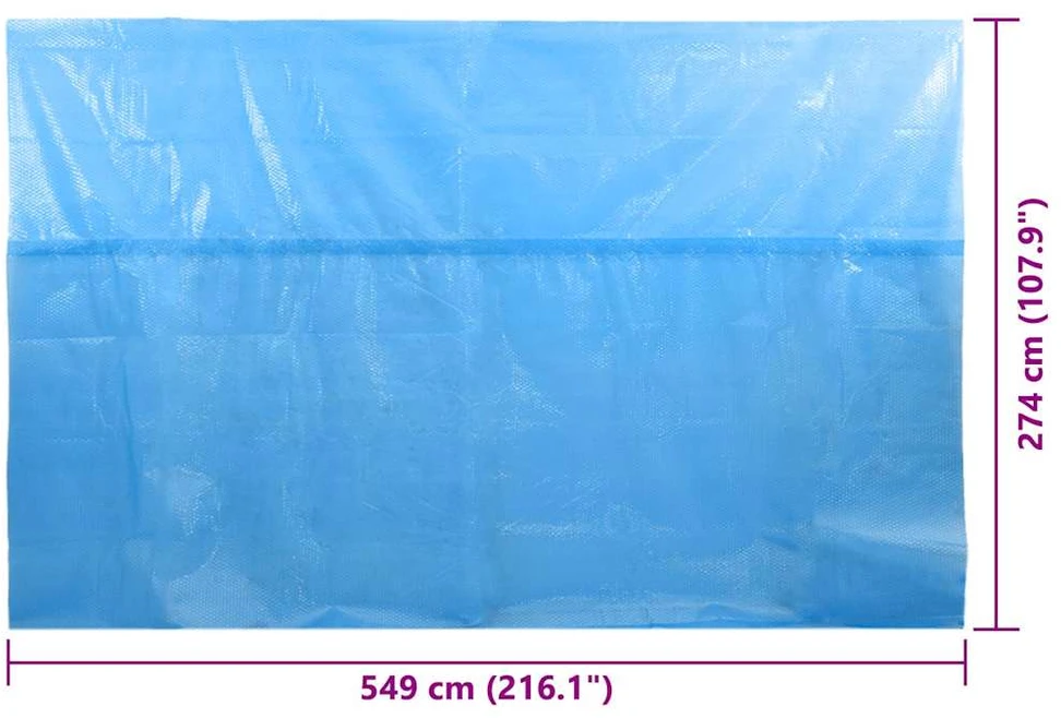Stačiakampis Baseino Uždangalas, 549 x 274 cm, PE, Mėlynas