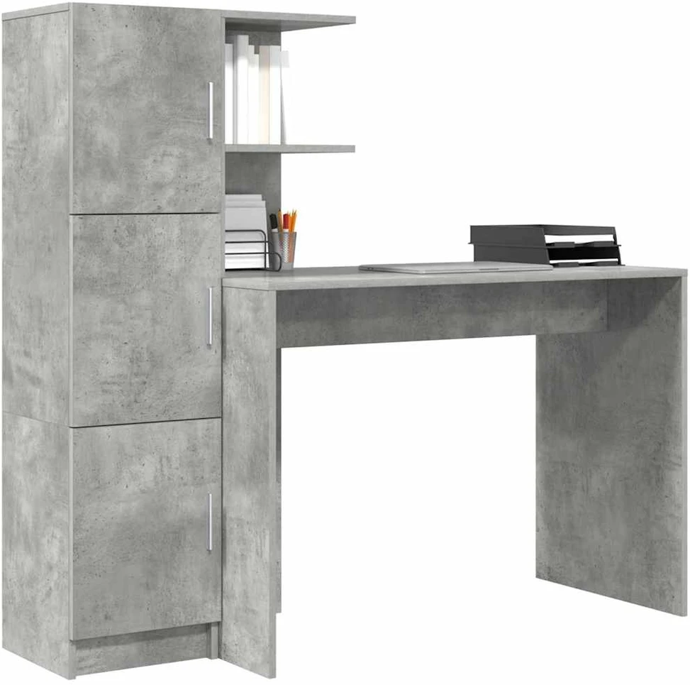 Stalas Betono pilka 133.5 x 50 x 124 cm 2 vnt.