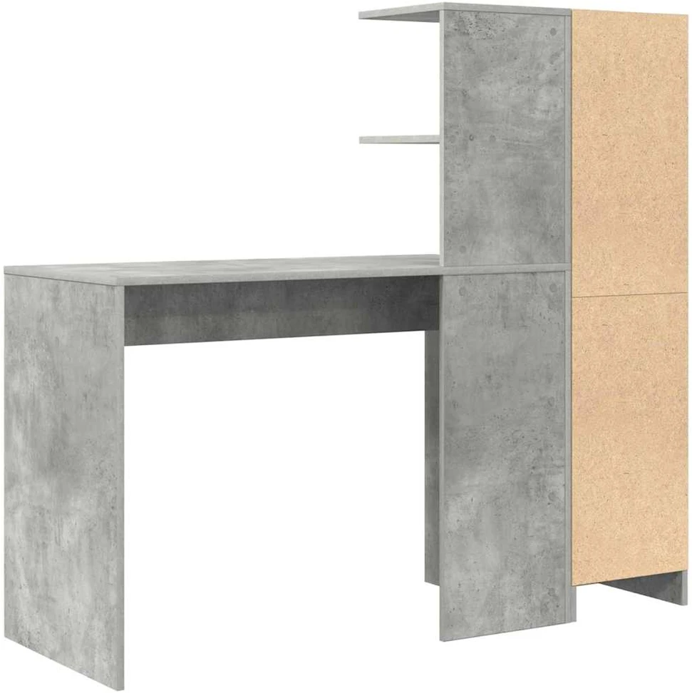 Stalas Betono pilka 133.5 x 50 x 124 cm 2 vnt.