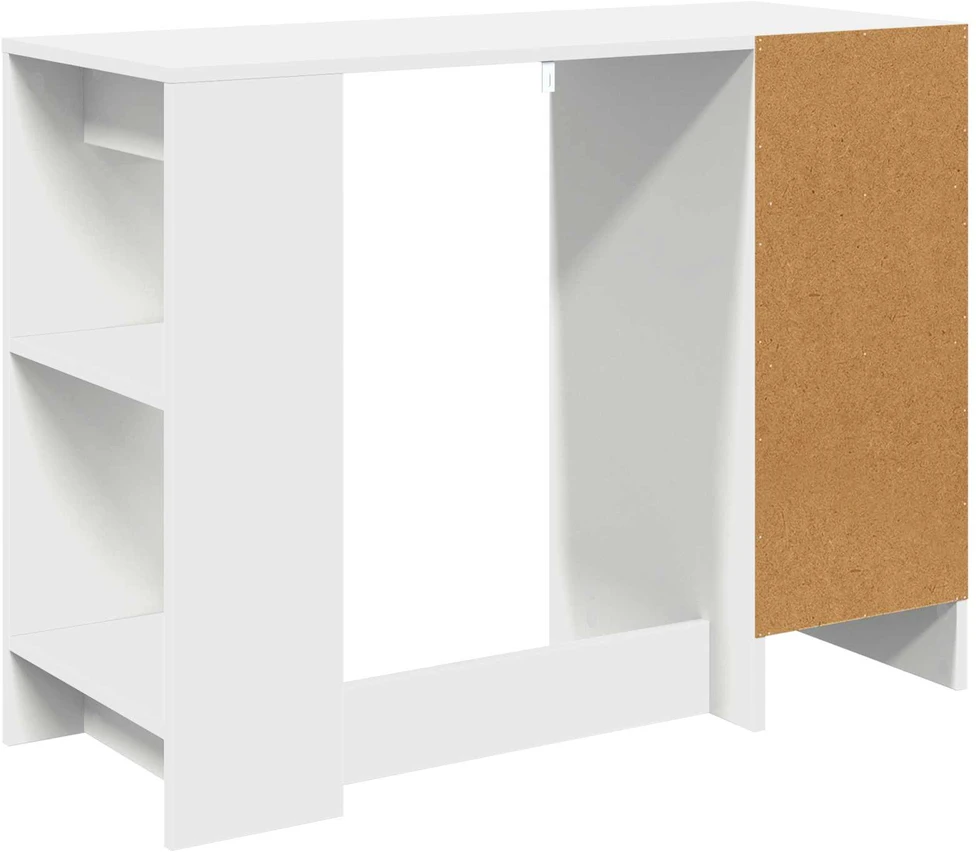 Stalas Balta 100 x 40 x 75 cm Apdirbta mediena