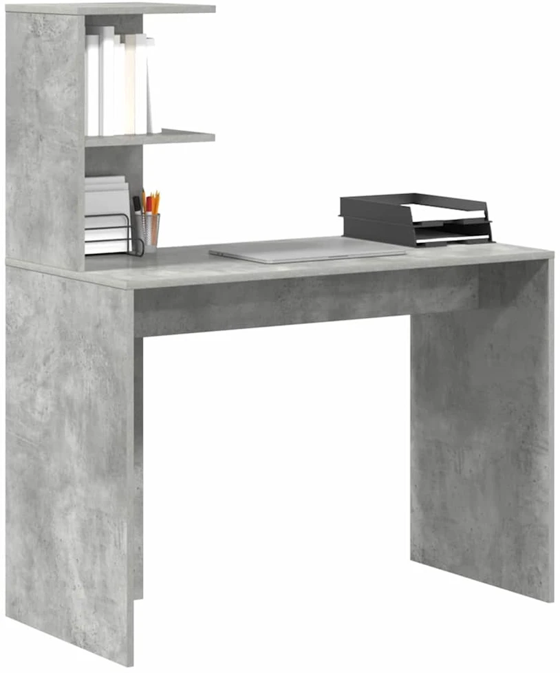 Stalas Betono pilka 102 x 50 x 124 cm Apdirbta mediena